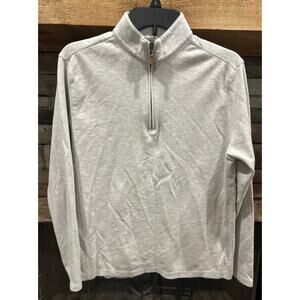 Men’s MIZZEN+MAIN Performance Gray 1/4 Zip Pullover Size S *A6